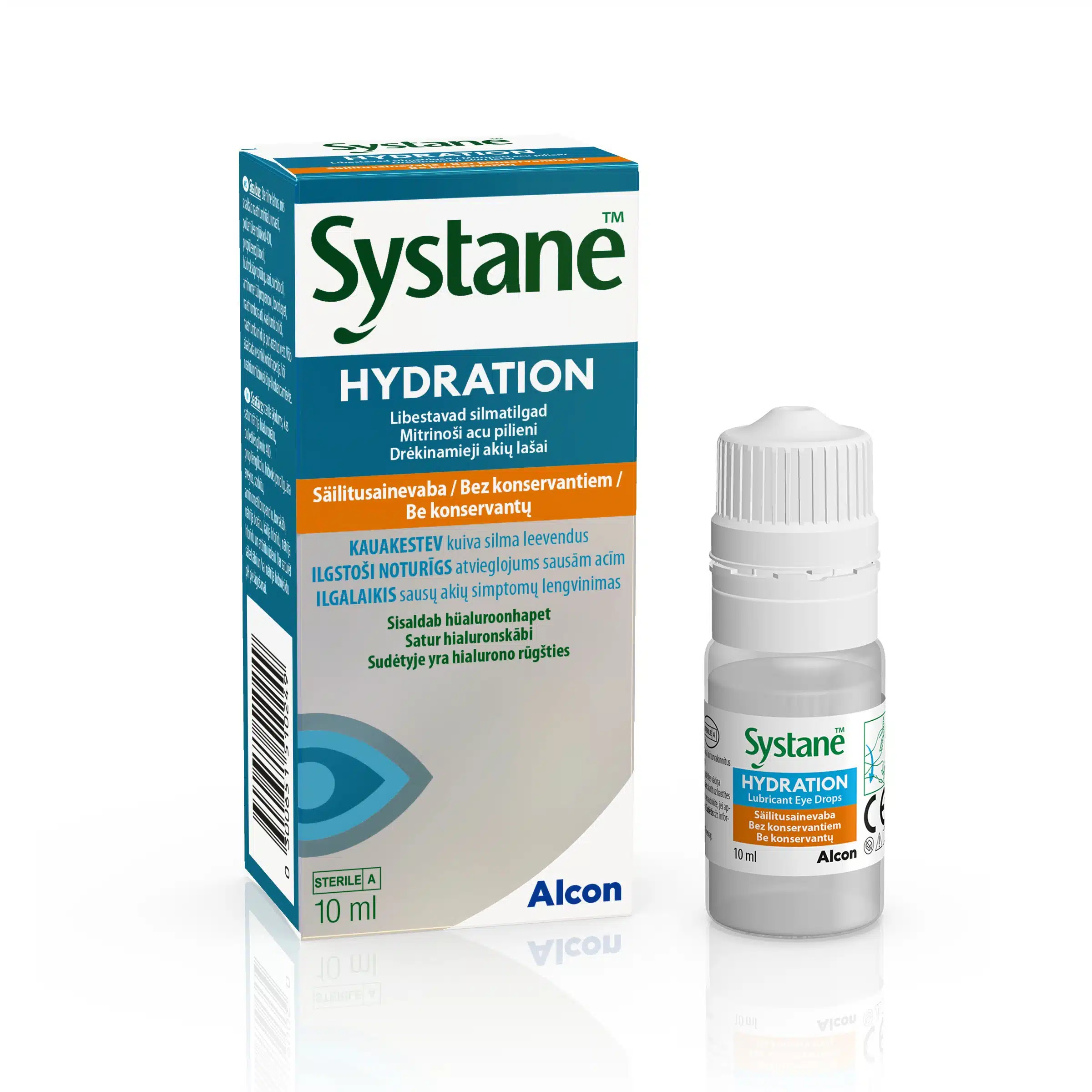 Systane Hydration säilitusainevabad silmatilgad (10 ml)